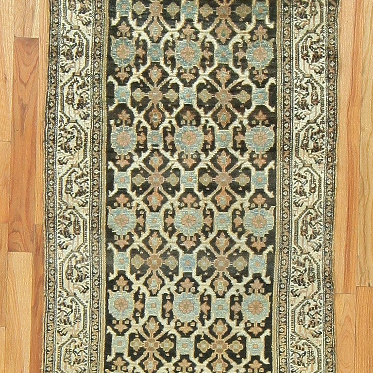 20th Century Antique Malayer Persian Runner Rug. Size: 3' 2