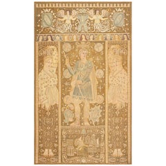 Tapisserie italienne ancienne Caesar Augustus. Taille : 8 pieds x 12 pieds