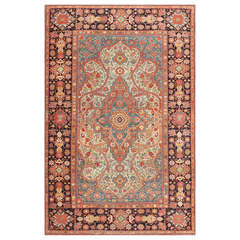 Fine Antique Persian Mohtashem Kashan Carpet