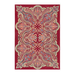 Rare Antique Art Nouveau American Hooked Rug 3