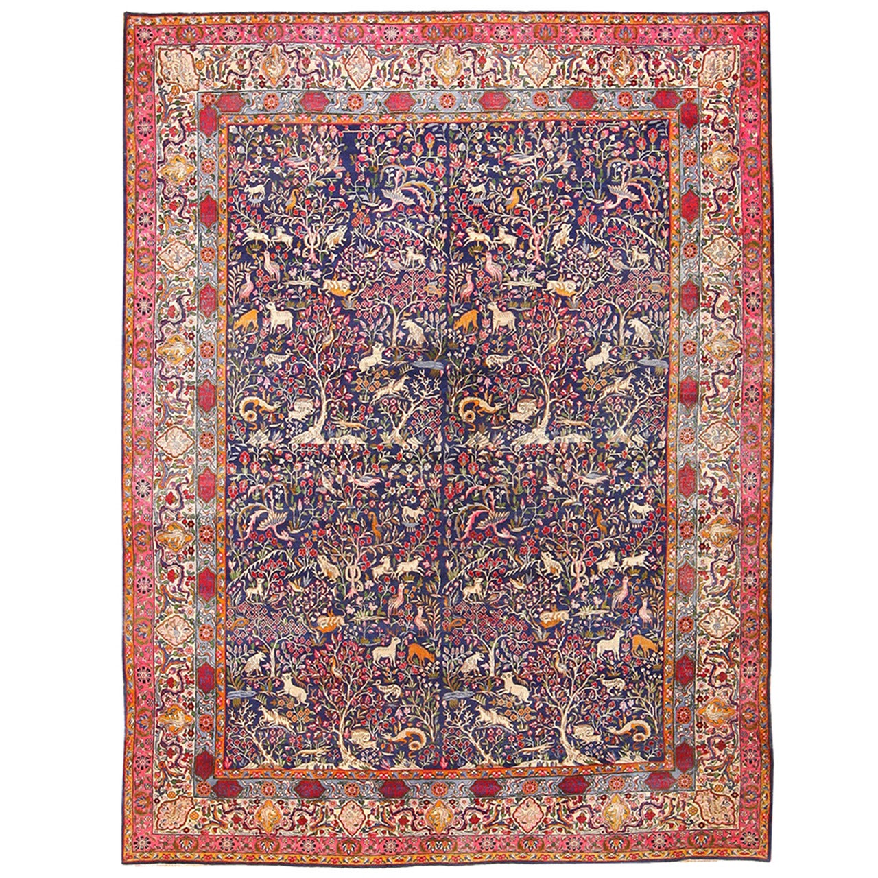 Garden of Paradise Antique Persian Carpet