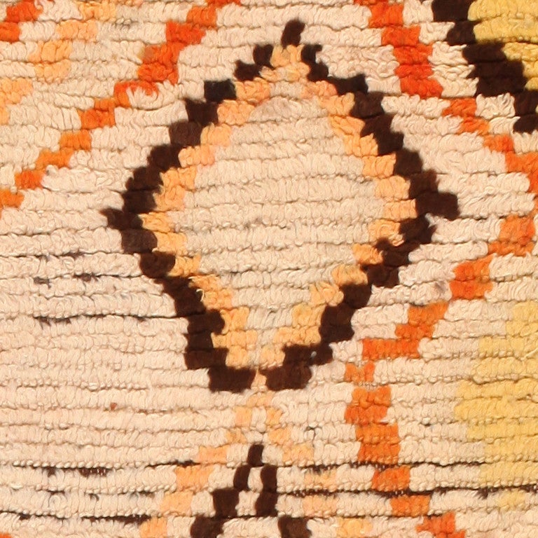 Hand-Woven Midcentury Moroccan Rug