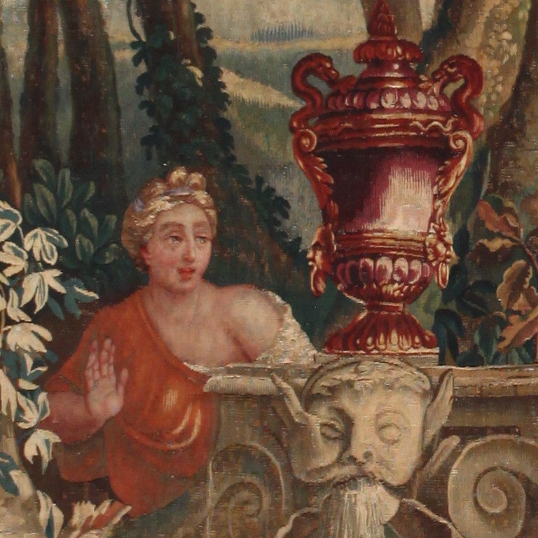Renaissance Antique 18th Century French Mythological Tapestry