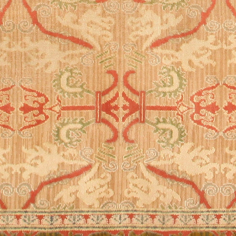 Antique Spanish Carpet In Excellent Condition In New York, NY