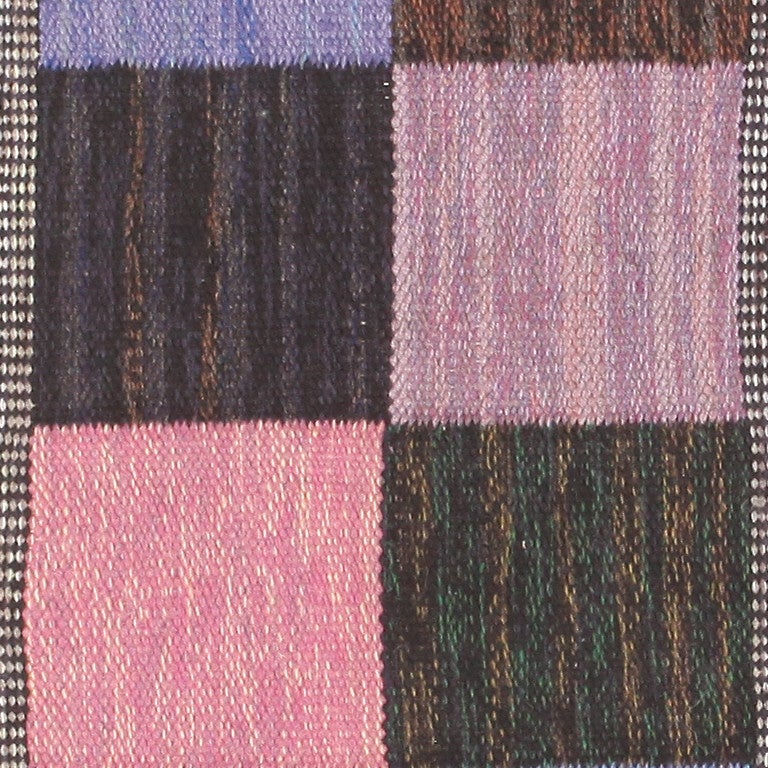 Vintage Swedish Kilim Carpet 2