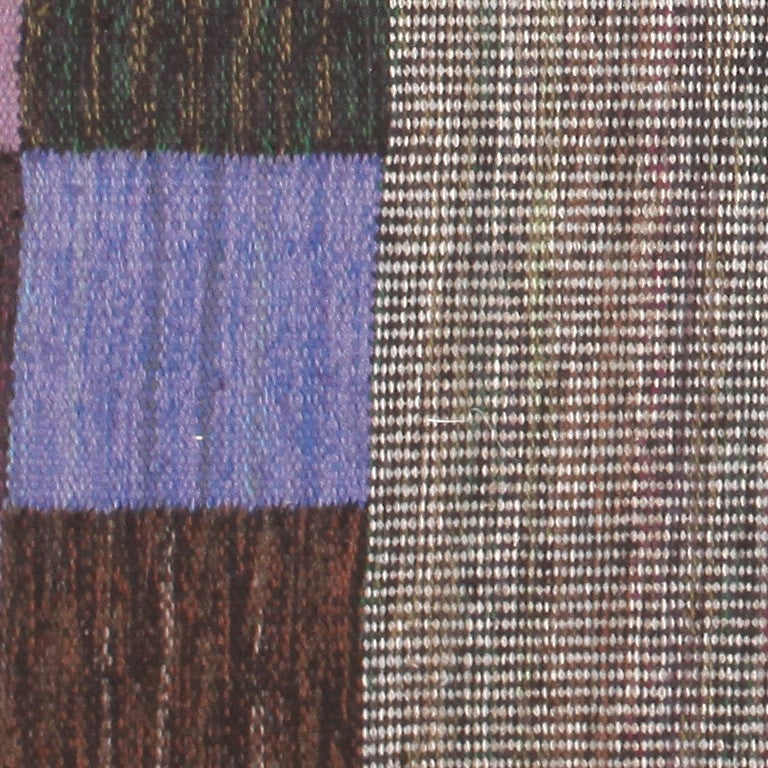 Wool Vintage Swedish Kilim Carpet