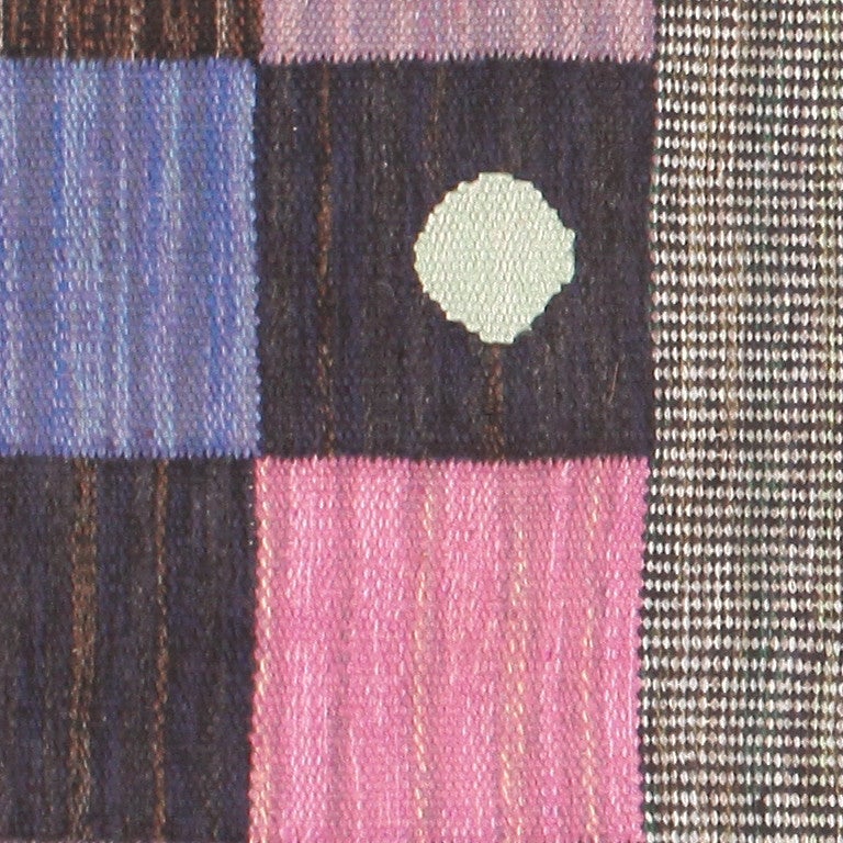 Mid-20th Century Vintage Swedish Kilim Carpet