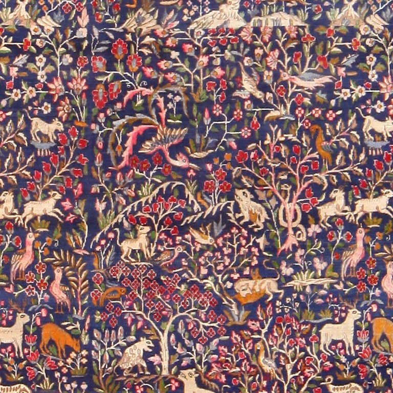 Kirman Garden of Paradise Antique Persian Carpet