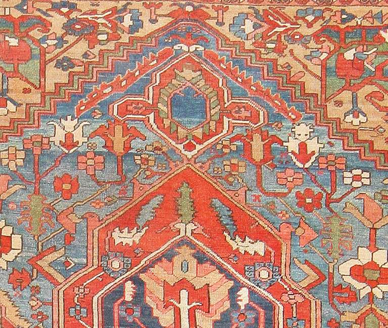 Persian Antique Heriz Serapi Rug