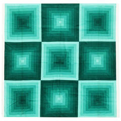 Vintage Verner Panton Quadrat Textile in Green 5