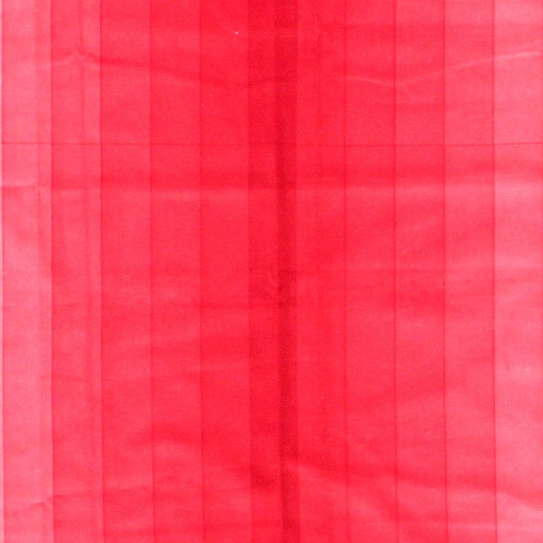 Danish Vintage Verner Panton Gradient Textile in Pink
