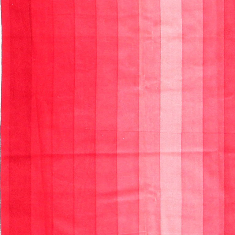 20th Century Vintage Verner Panton Gradient Textile in Pink
