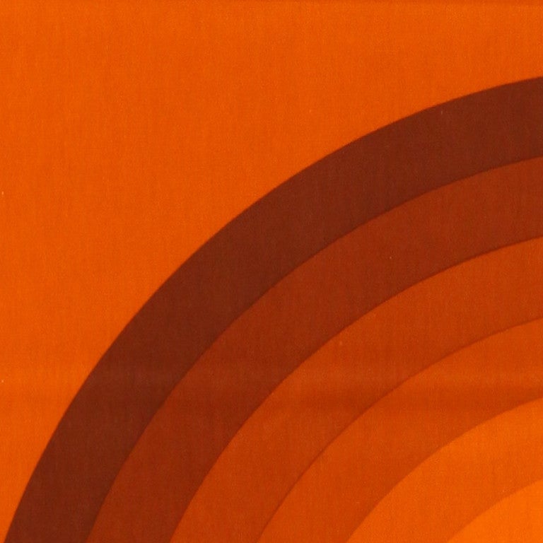 blok rør kompakt Vintage Verner Panton Kurve Textile in Orange at 1stDibs | panton curve