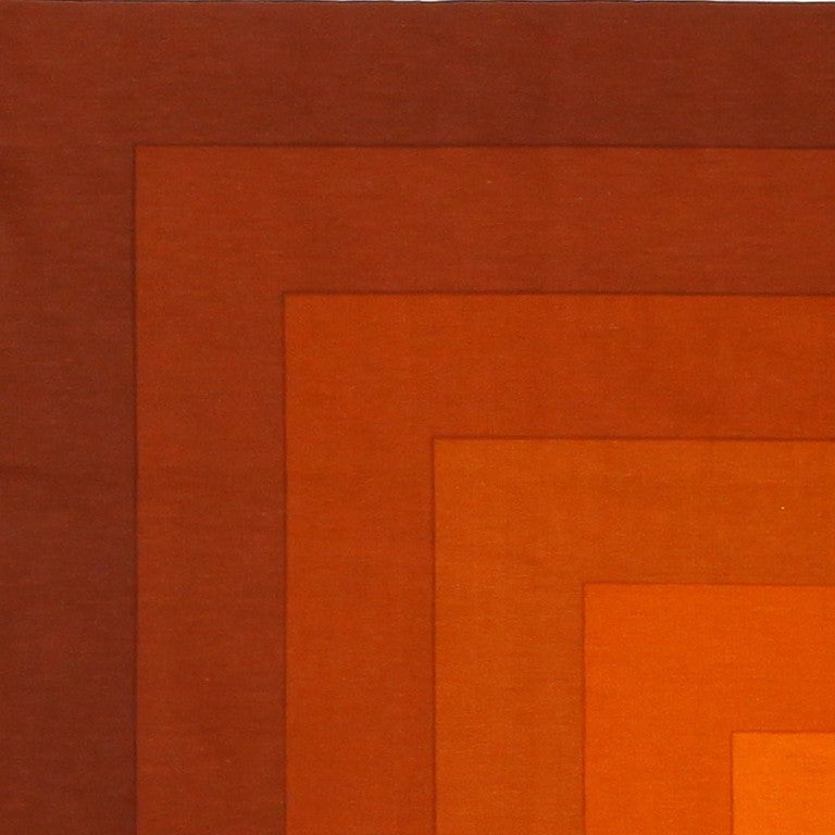 20th Century Vintage Verner Panton Quadrat Textile in Orange