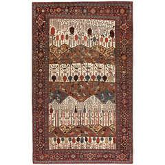 Antique Persian Bakshaish Rug