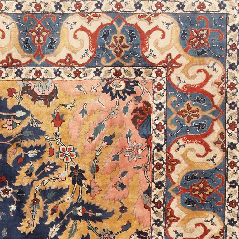 Antique Persian Tabriz Rug 1
