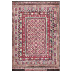 Large Vintage Persian Kilim Carpet 6