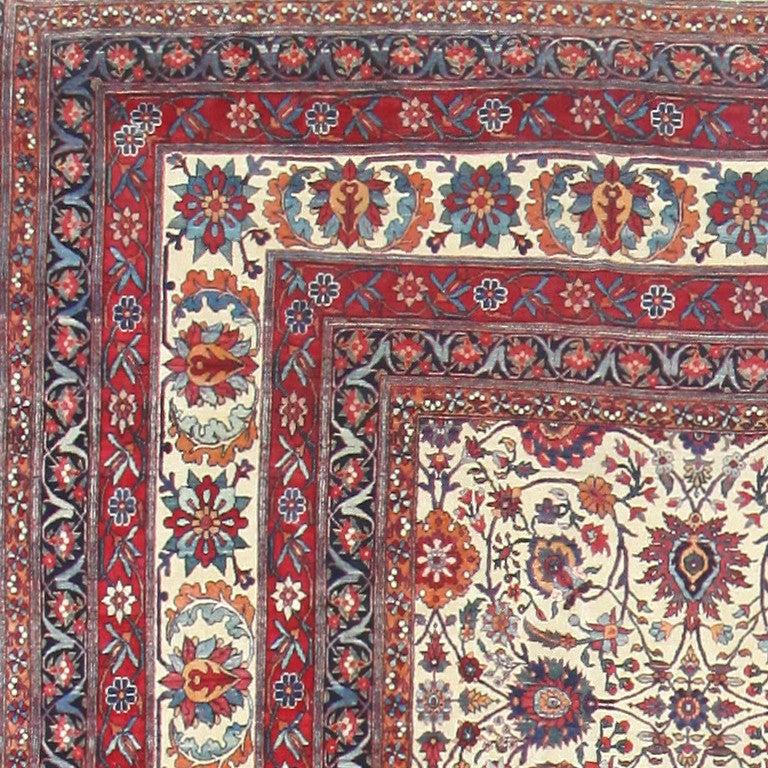 Kirman Antique Persian Kerman Carpet, circa 1880