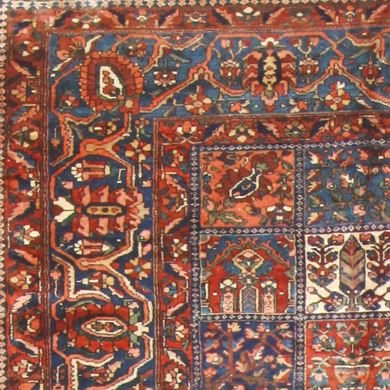 Tribal Gorgeous Antique Persian Bakhtiari Carpet