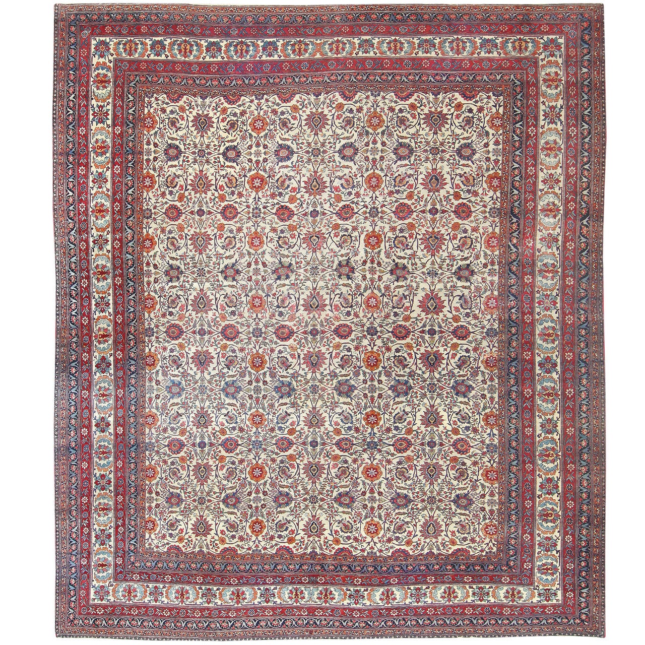 Antique Persian Kerman Carpet, circa 1880