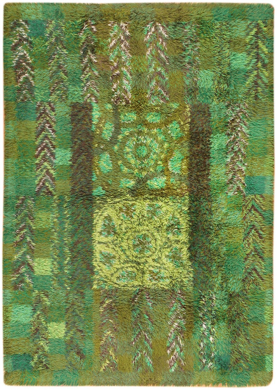 Vintage Swedish Rya Rug By Marianne Richter Ovralid at 1stDibs