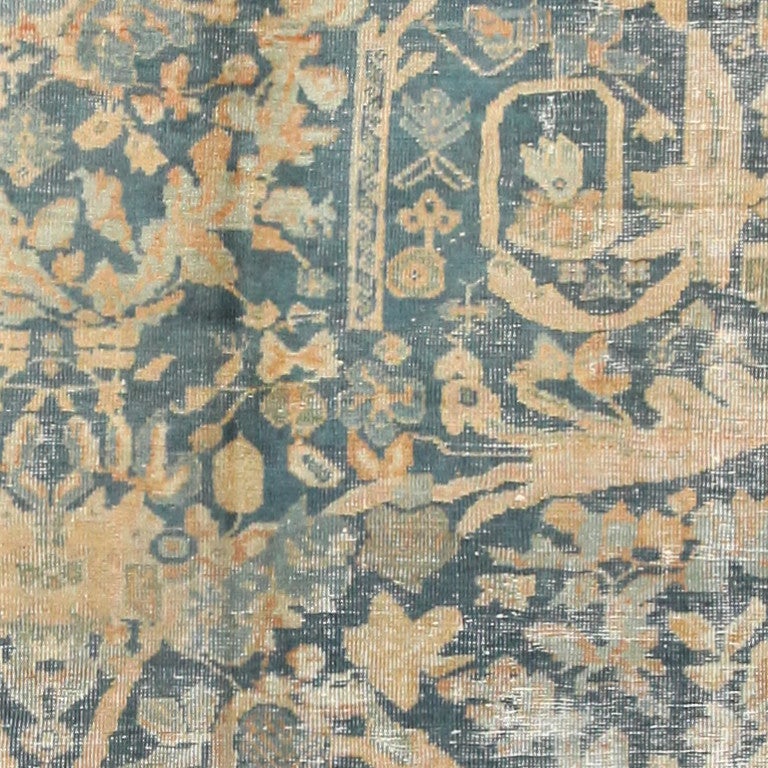 Wool Antique “Shabby Chic” Persian Sultanabad Rug