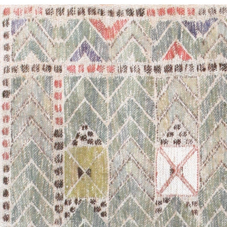 Scandinavian Modern Vintage Marta Maas-Fjetterström Swedish Tapestry