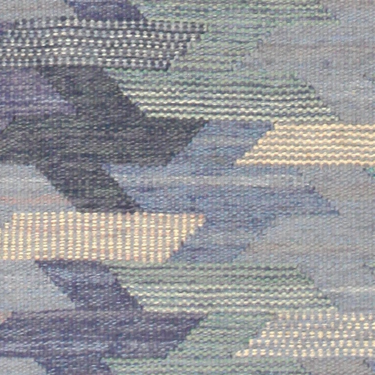 20th Century Vintage Swedish Kilim by Barbro Nilsson for Marta Maas-Fjetterström