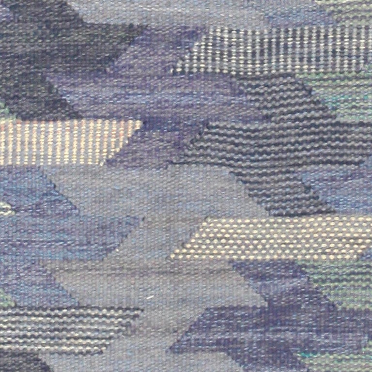 Wool Vintage Swedish Kilim by Barbro Nilsson for Marta Maas-Fjetterström