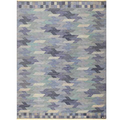 Vintage Swedish Kilim by Barbro Nilsson for Marta Maas-Fjetterström