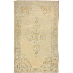 Antique Turkish Oushak Rug