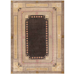 Antique Art Deco Carpet by Josef Hoffmann