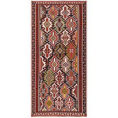 Vintage Caucasian Kilim 6
