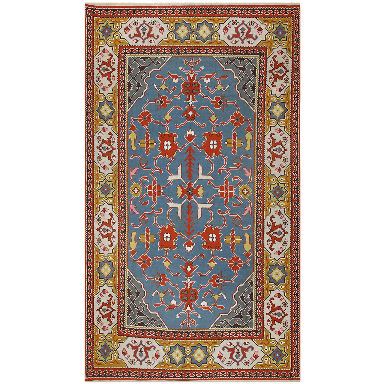 Nazmiyal Collection Vintage Turkish Kilim. Size: 6 ft 9 in x 11 ft 5 in 