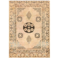 Antique Khotan Carpet from East Turkestan 5