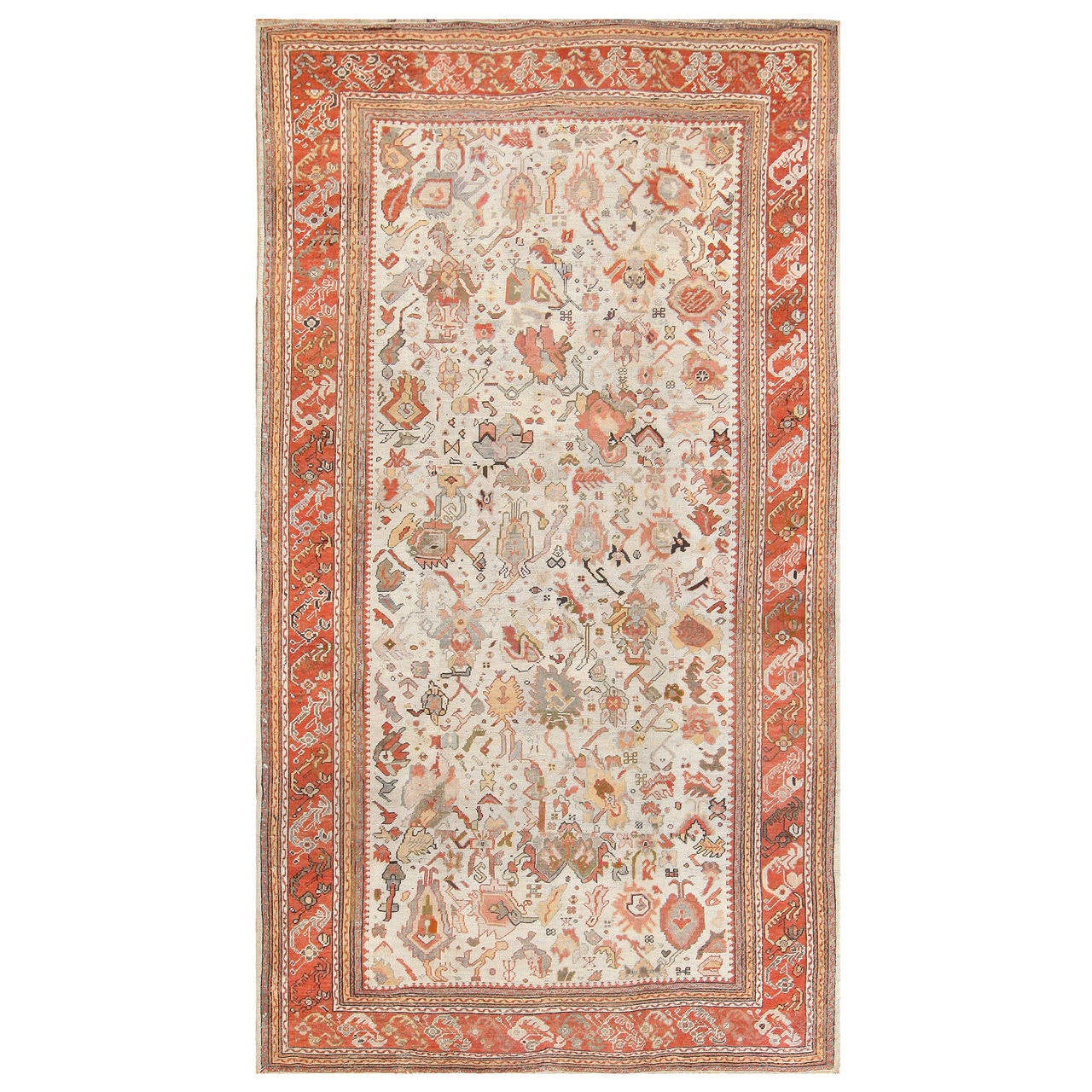 Antique Ghiordes Turkish Carpet For Sale at 1stdibs
