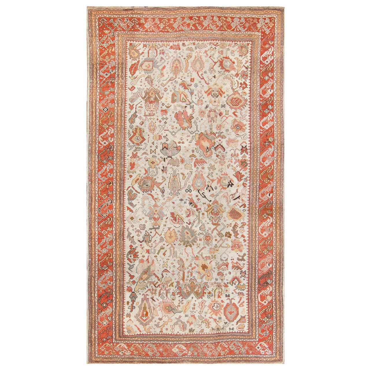 Nazmiyal Antique Ghiordes Turkish Carpet. Size: 9 ft 10 in x 16 ft 9 in 