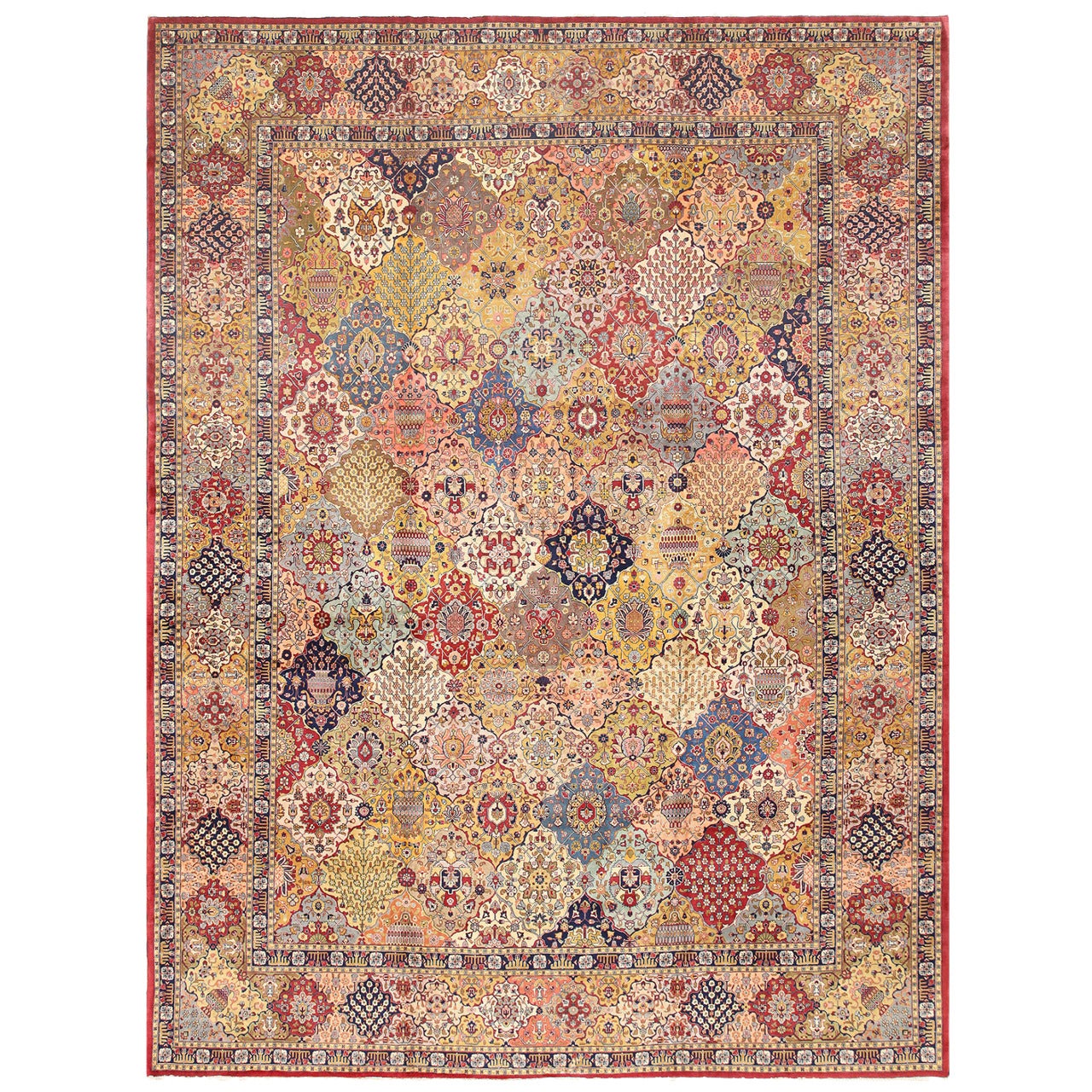 Extremely Fine Antique Tabriz Persian Carpet
