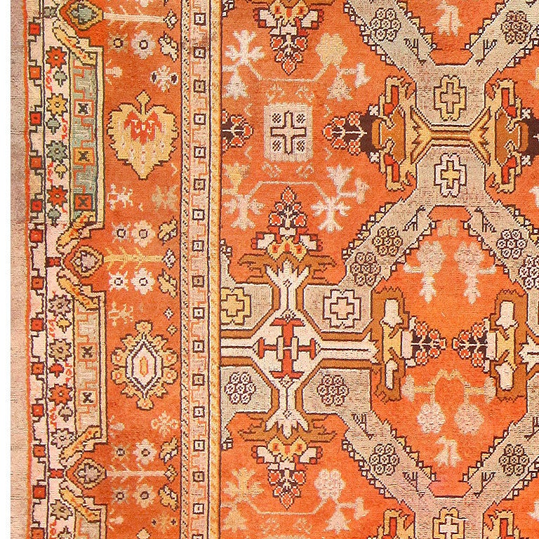 20th Century Oversized Antique Turkish Oushak Carpet