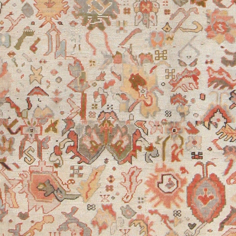 Oushak Nazmiyal Antique Ghiordes Turkish Carpet. Size: 9 ft 10 in x 16 ft 9 in 