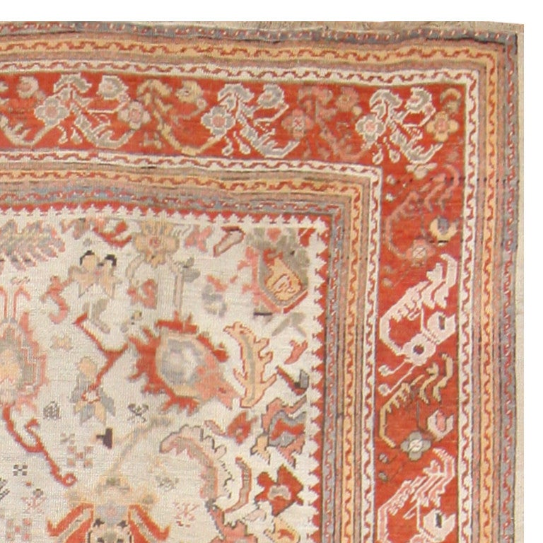 Hand-Knotted Nazmiyal Antique Ghiordes Turkish Carpet. Size: 9 ft 10 in x 16 ft 9 in 