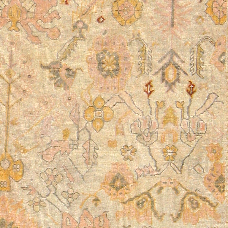 Tribal Antique Turkish Ghiordes Carpet