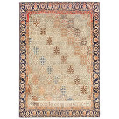 Fine Antique Persian Mohtashem Kashan Carpet