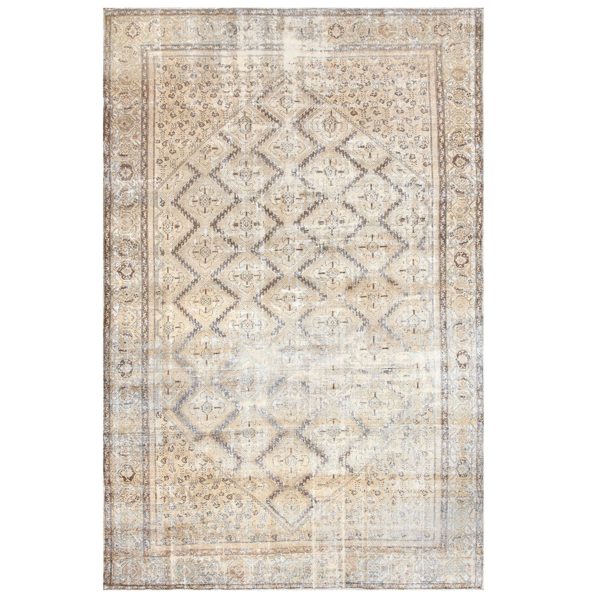 Shabby Chic Antique Persian Malayer Carpet