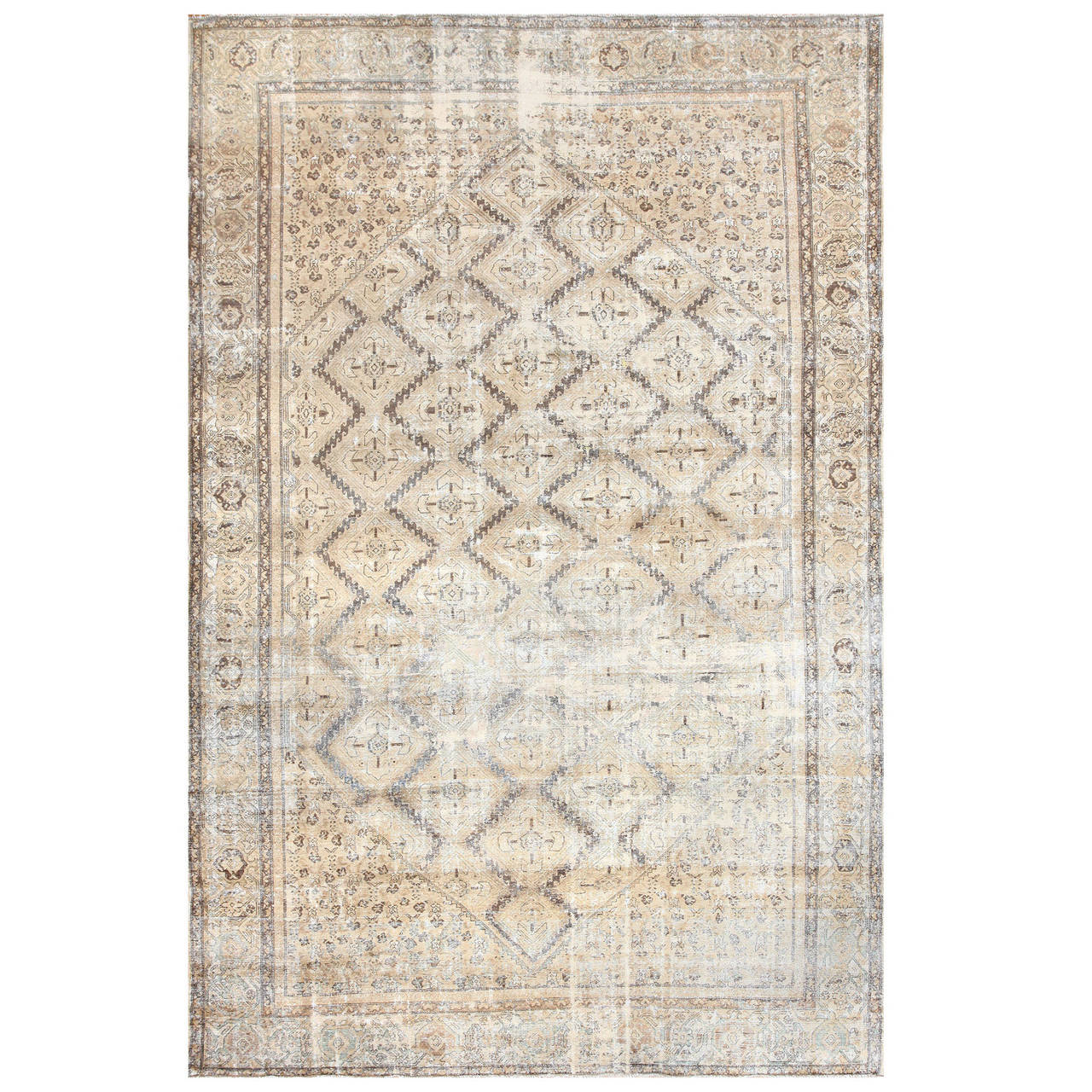 shabby chic antique persian malayer carpet at 1stdibs shabby chic antique persian malayer carpet at 1stdibs