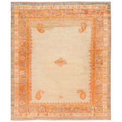 Antique Angora Oushak Carpet