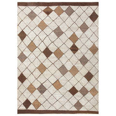 Room Sized Vintage Scandinavian Swedish Kilim