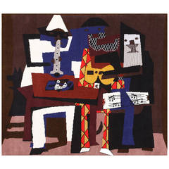 Vintage “Musicos Con Mascaras” Pablo Picasso Carpet