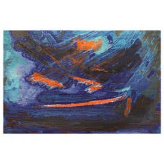 “Was At Sea” by Brita Molin Vintage Scandinavian Carpet 9