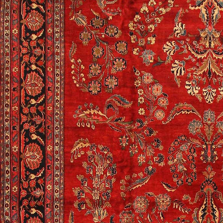 Farahan Sarouk Antique Sarouk Persian Rug